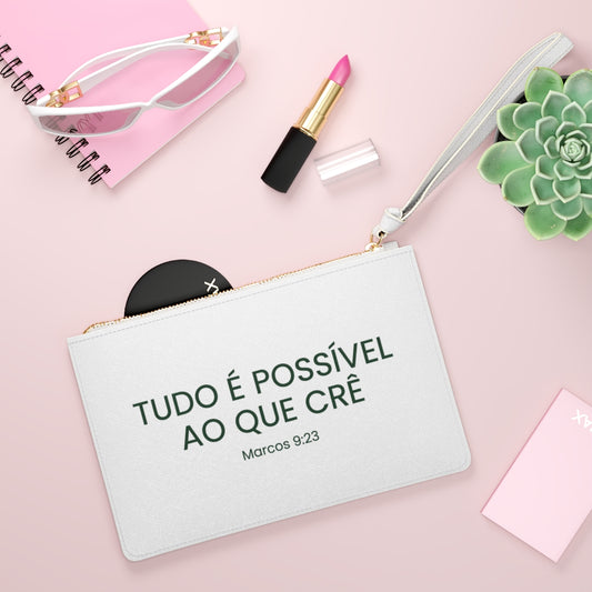 Clutch Cristã em Português – "Tudo é Possível ao Que Crê" (Marcos 9:23)
