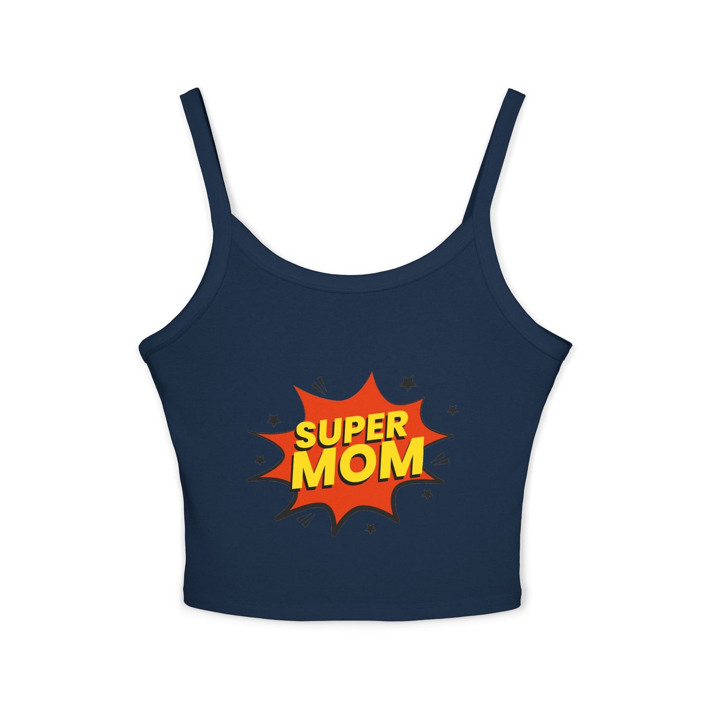 Super Mom Spaghetti Strap Tank Top – Comic-Style Mother's Day Gift