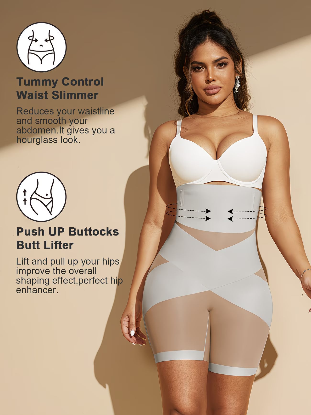IronCurve™ Steel-Boned Shapewear Bodysuit | Double-Layer Waist Control Cross-Strap Contouring Corset