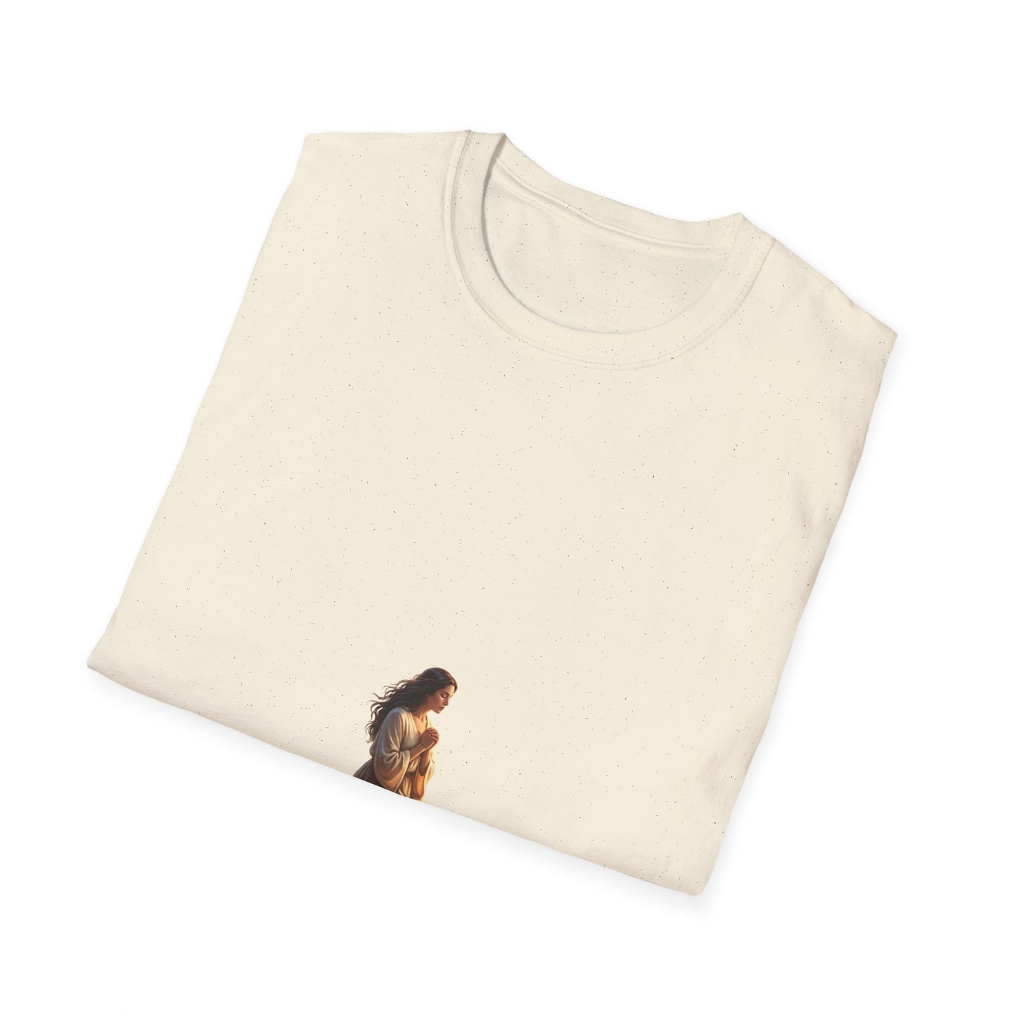 Meditating Woman Minimalist Yoga T-Shirt — Mindful Meditation Tee