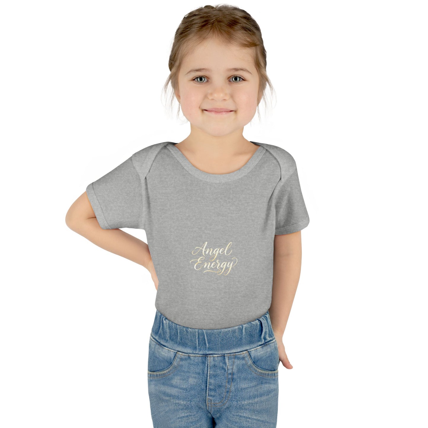 Infant Bodysuit - 'Angel Energy' Cute Baby Onesie (Newborn to 24M)