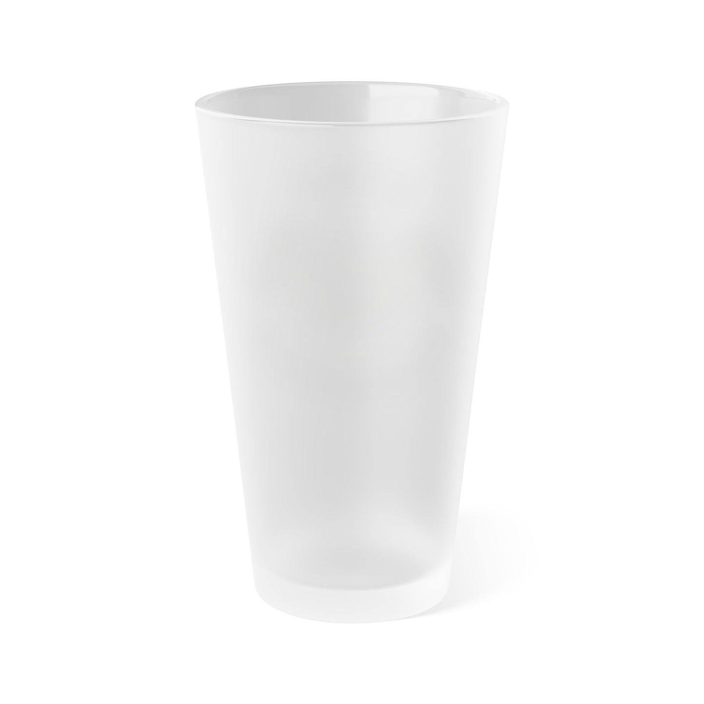 Frosted Pint Glass – “Stay Pawsitive” Cute Dog 16oz Cold Drink Glass