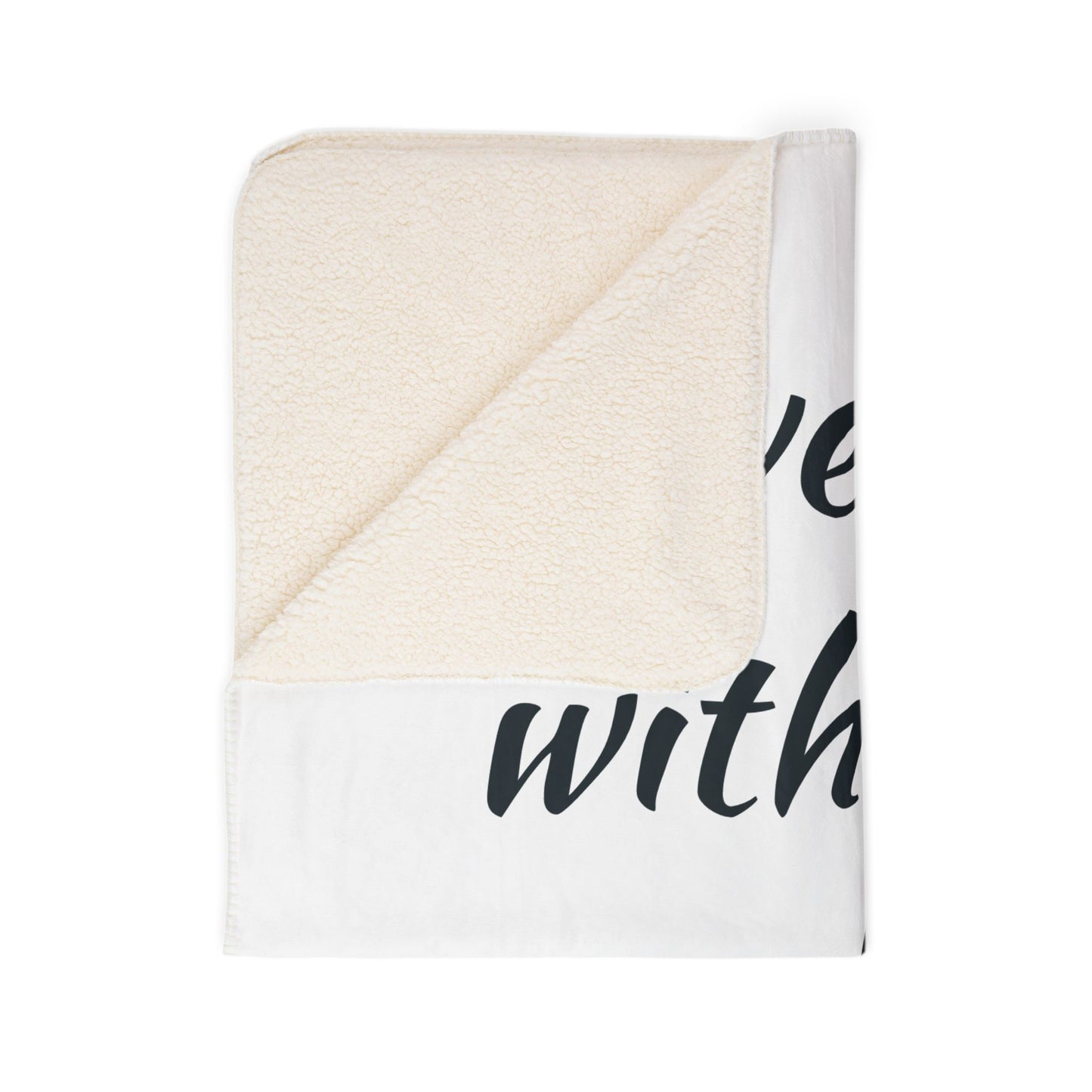 Sherpa Blanket — "I Love You With All My Butt" Funny Valentine Cozy Throw