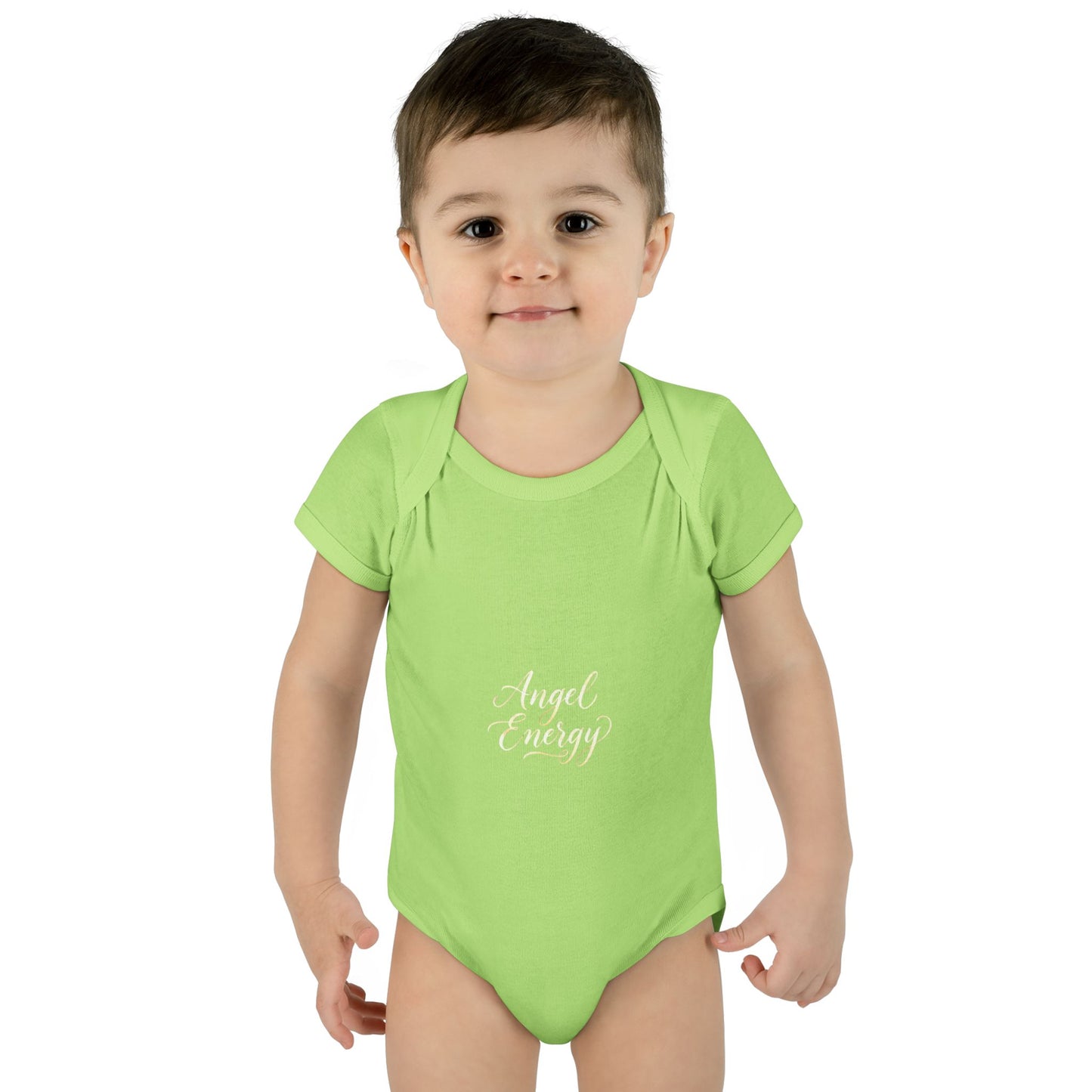 Infant Bodysuit - 'Angel Energy' Cute Baby Onesie (Newborn to 24M)