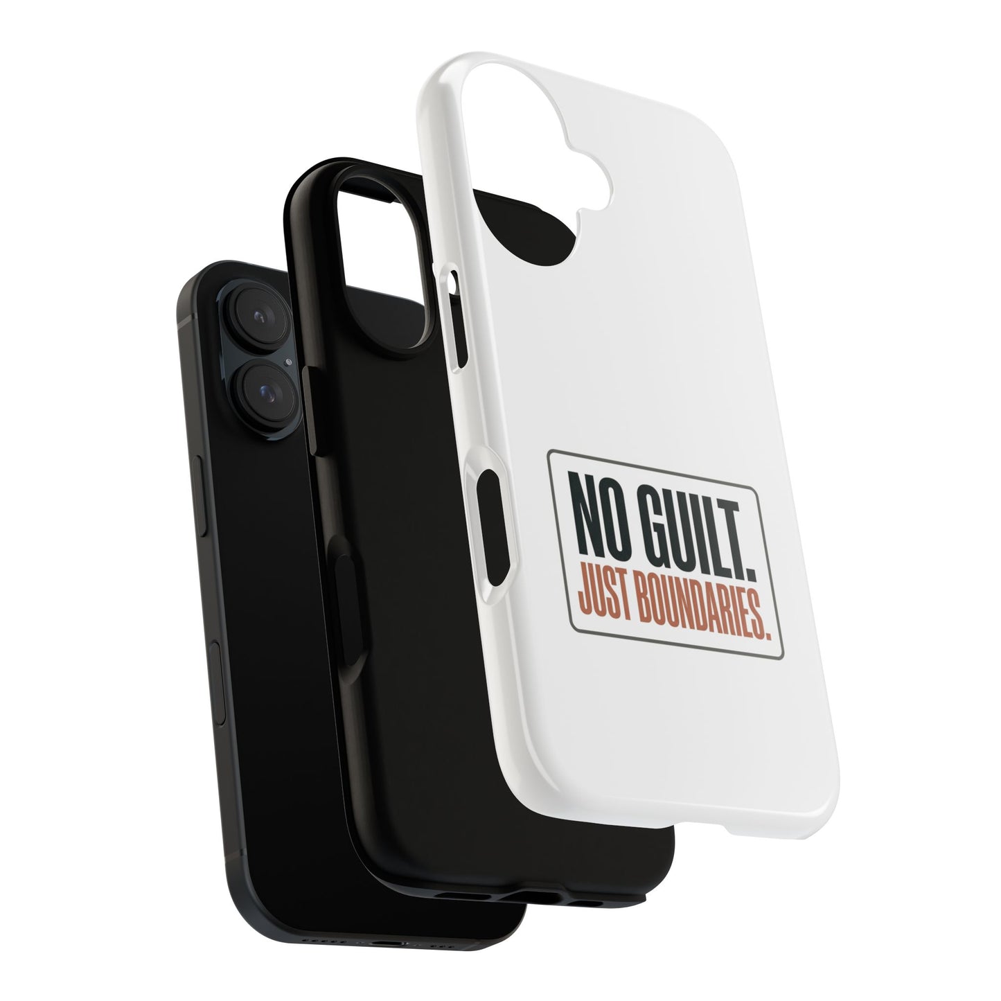 Phone Case — “No Guilt. Just Boundaries.” Motivational Protective Case