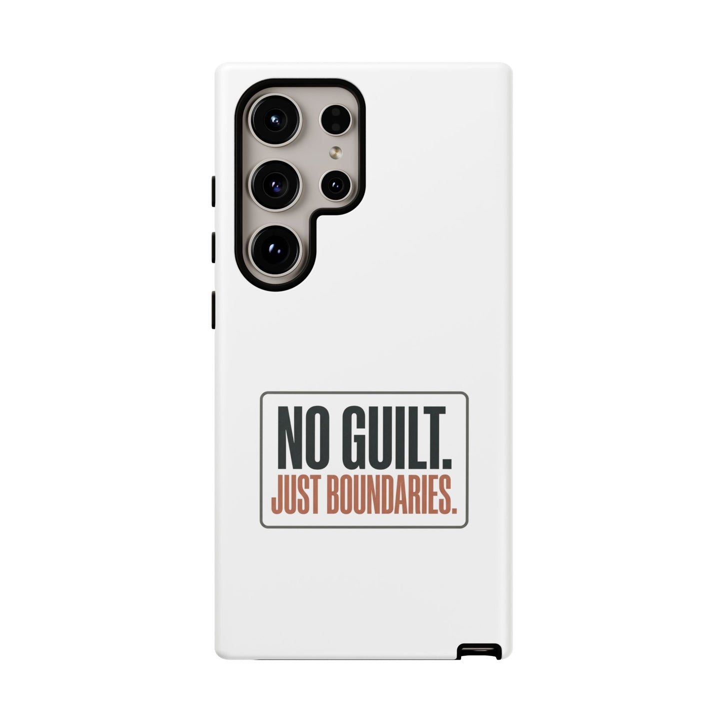 Phone Case — “No Guilt. Just Boundaries.” Motivational Protective Case