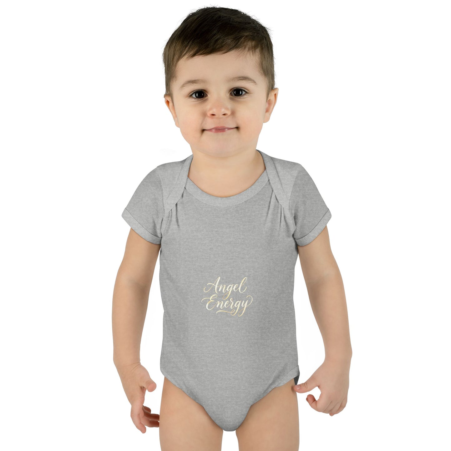 Infant Bodysuit - 'Angel Energy' Cute Baby Onesie (Newborn to 24M)
