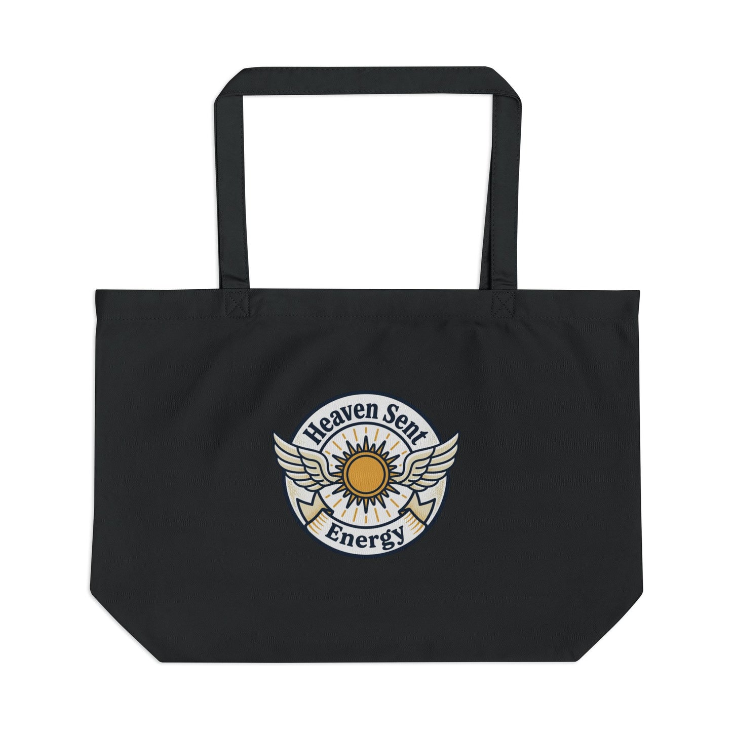 Heaven Sent Energy Sun & Wings Canvas Tote — Eco Market Bag