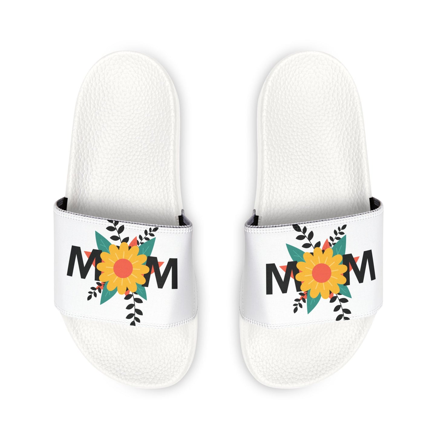 MOM Sunflower Removable-Strap Slide Sandals — Casual Beach & Mother's Day Gift