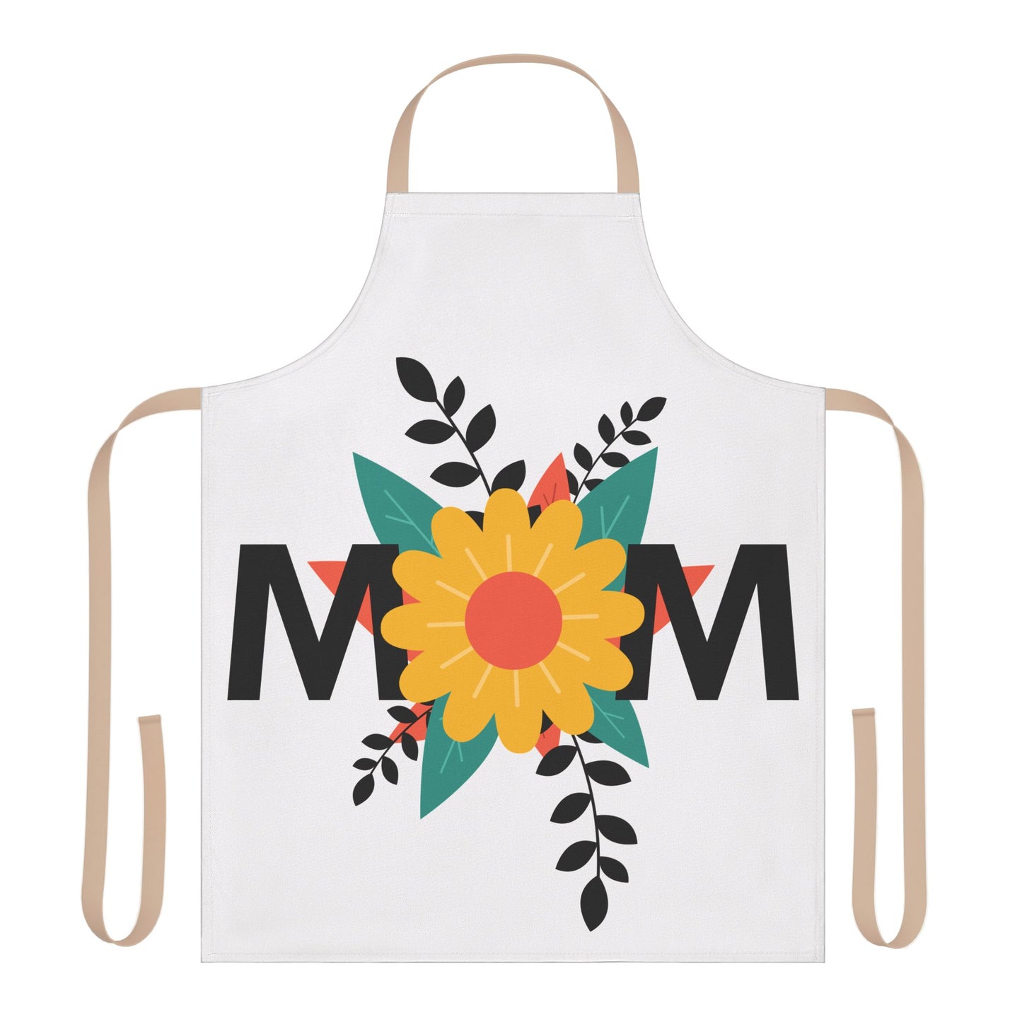 Mom Apron, 5-Color Straps (AOP)