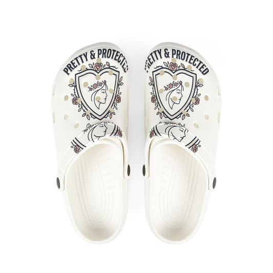 Pretty & Protected EVA Foam Clogs — Floral Shield Garden Shoes