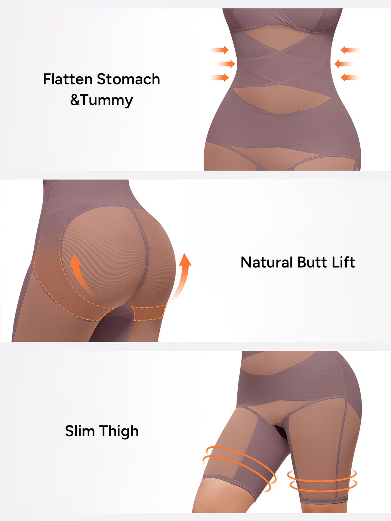 ActiveCurve™ V-Neck Yoga Shapewear Bodysuit | Built-In Bra Tummy Control Butt Lift Sports Faja