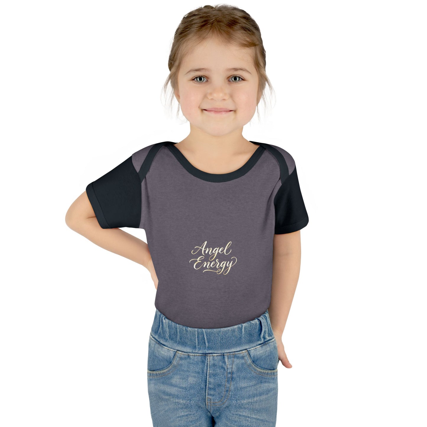 Infant Bodysuit - 'Angel Energy' Cute Baby Onesie (Newborn to 24M)