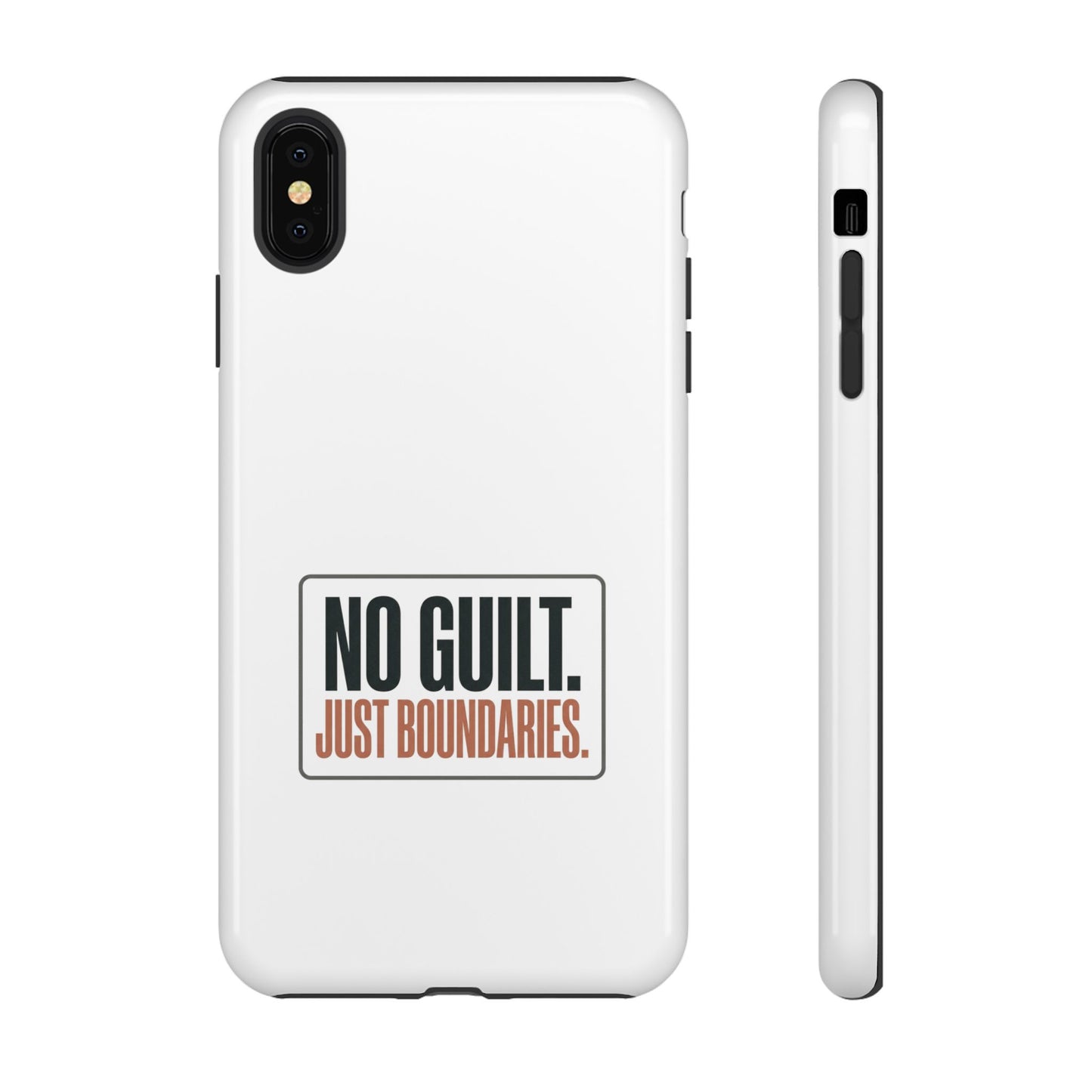 Phone Case — “No Guilt. Just Boundaries.” Motivational Protective Case