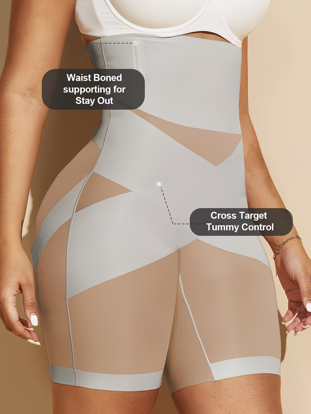 IronCurve™ Steel-Boned Shapewear Bodysuit | Double-Layer Waist Control Cross-Strap Contouring Corset
