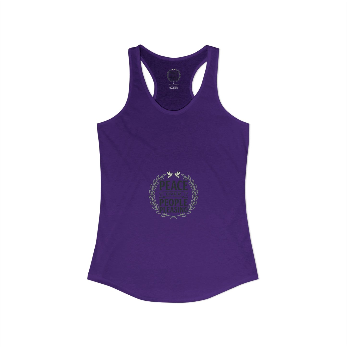 Peace Over People Pleasing Ideal Racerback Tank