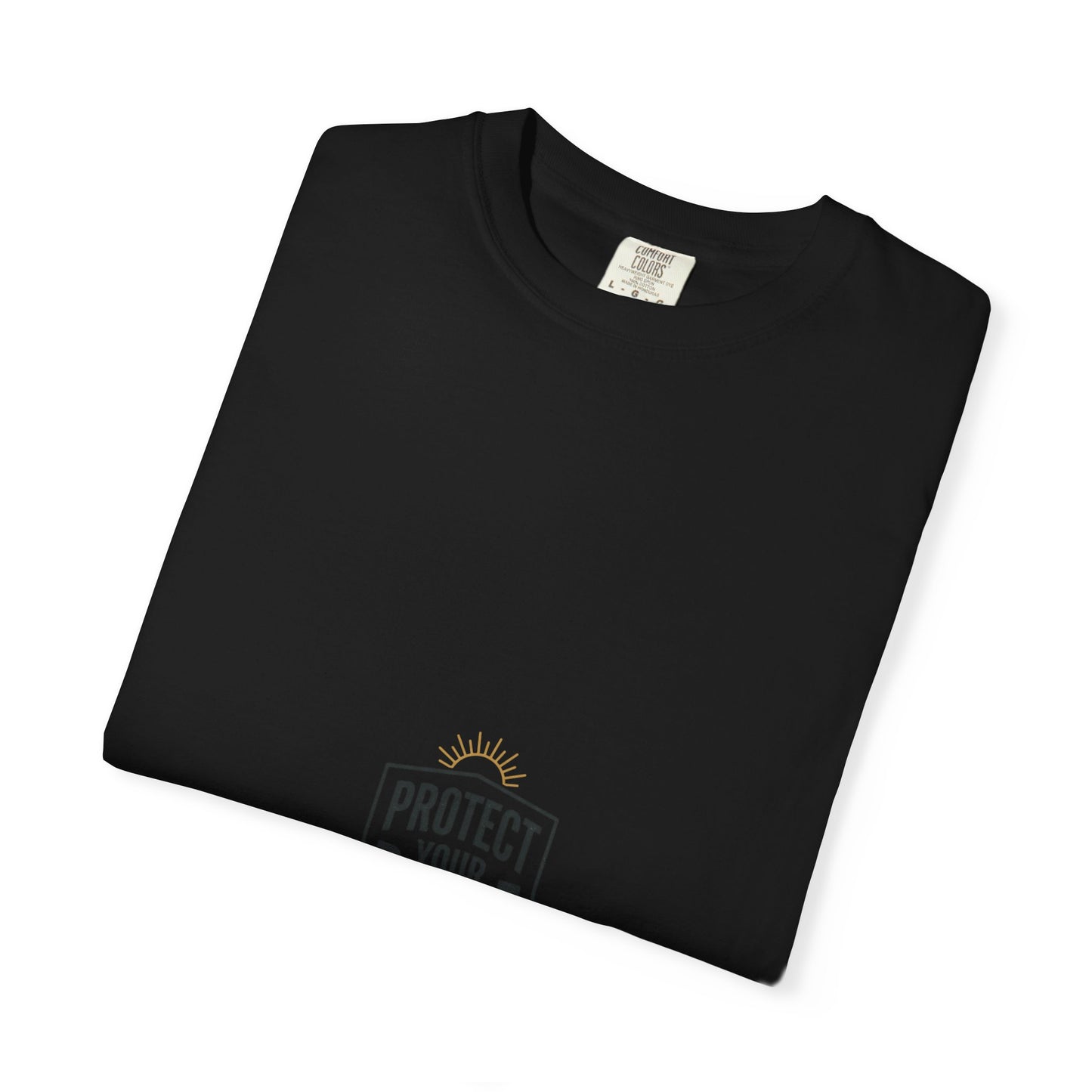 Protect Your Peace T-Shirt — Minimal Shield Graphic, Inspirational Casual Tee