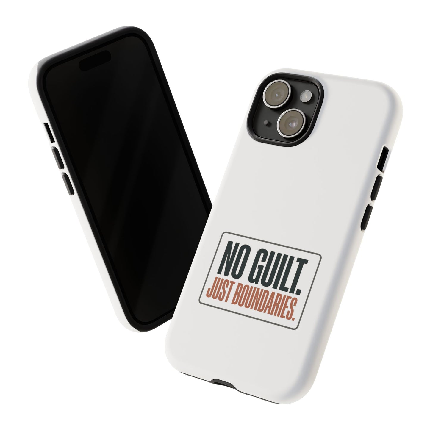 Phone Case — “No Guilt. Just Boundaries.” Motivational Protective Case