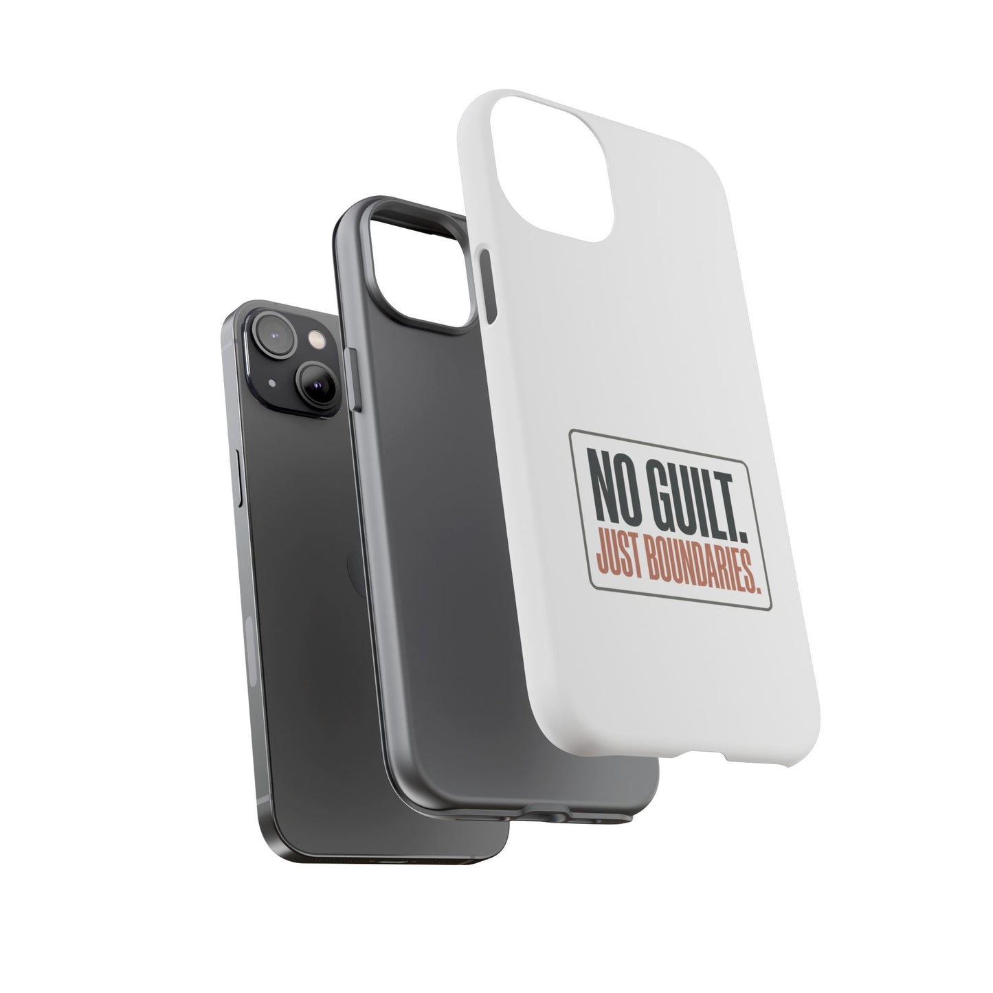 Phone Case — “No Guilt. Just Boundaries.” Motivational Protective Case