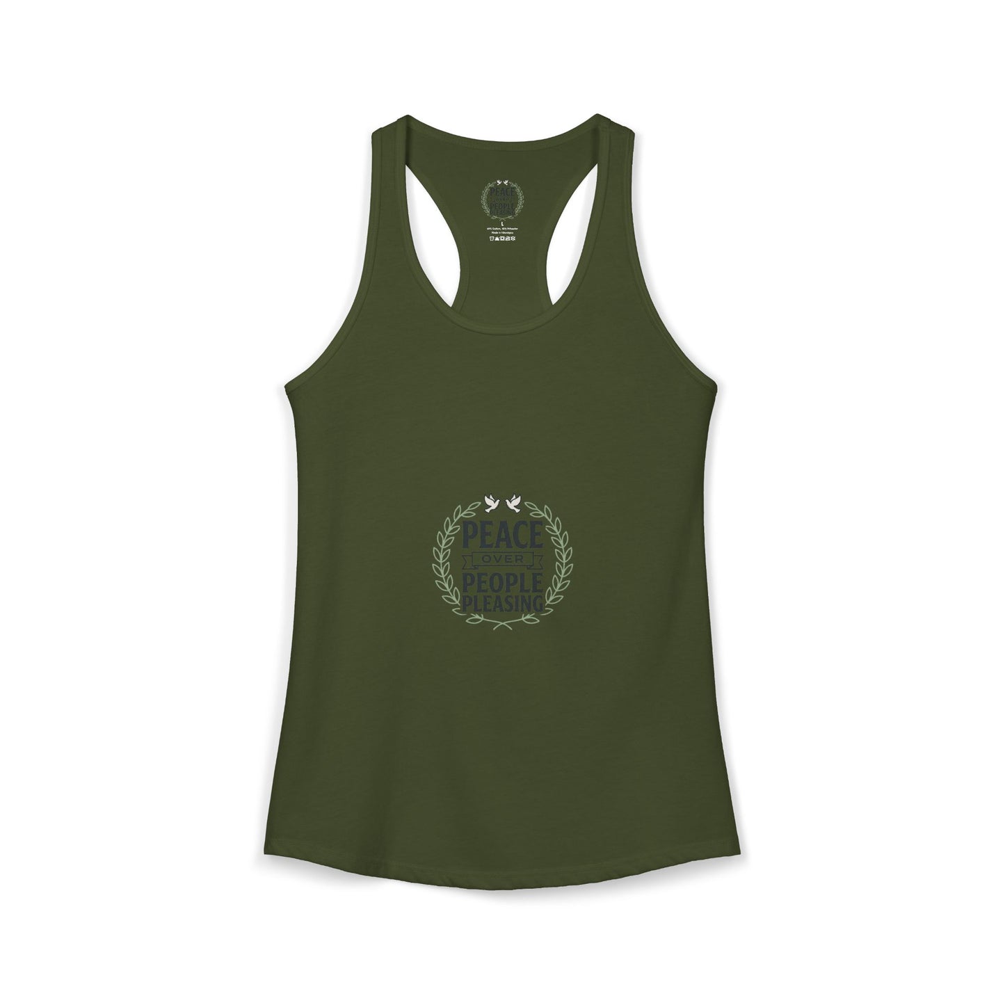 Peace Over People Pleasing Ideal Racerback Tank