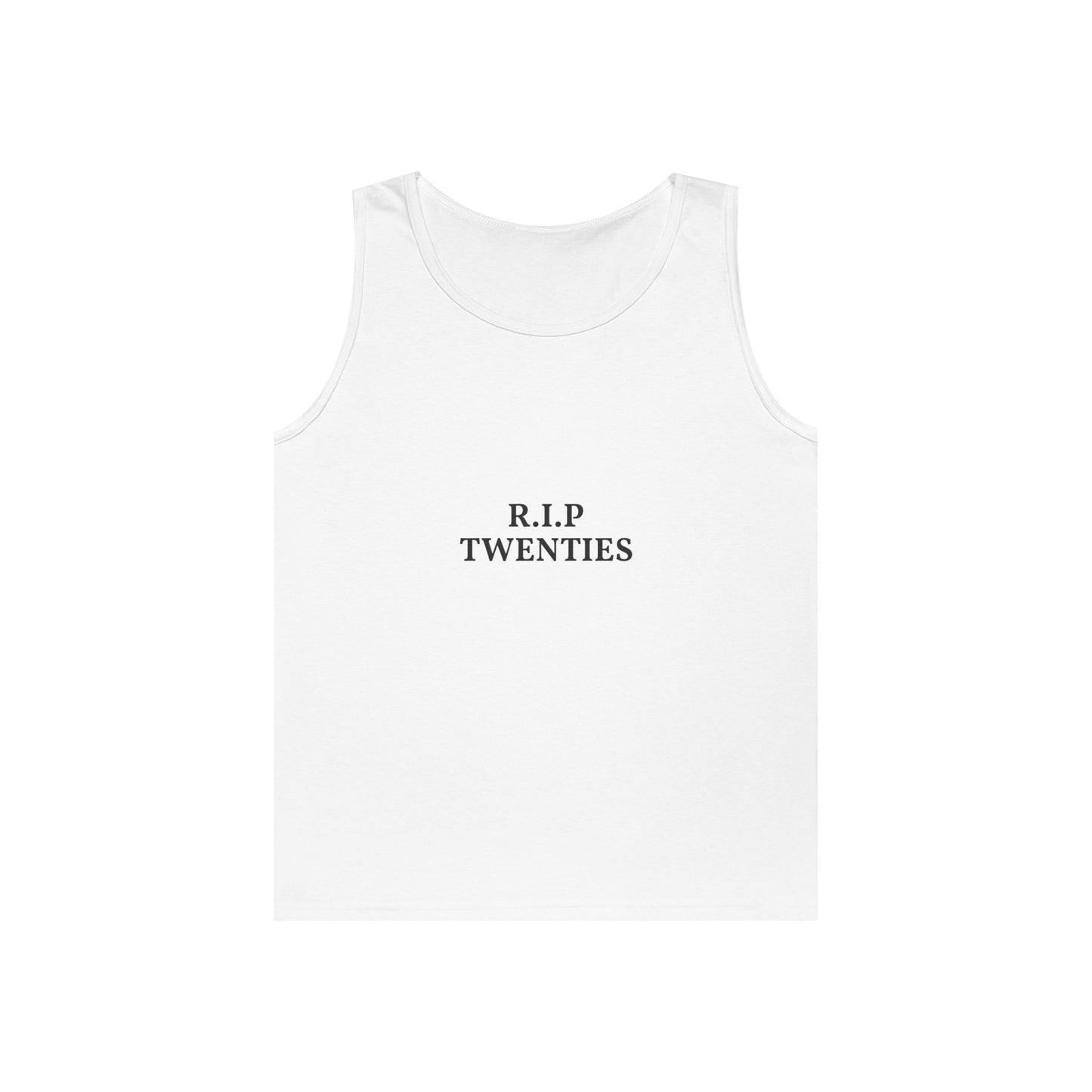 R.I.P. Twenties Tank Top — Funny Millennial Nostalgia Graphic Tank
