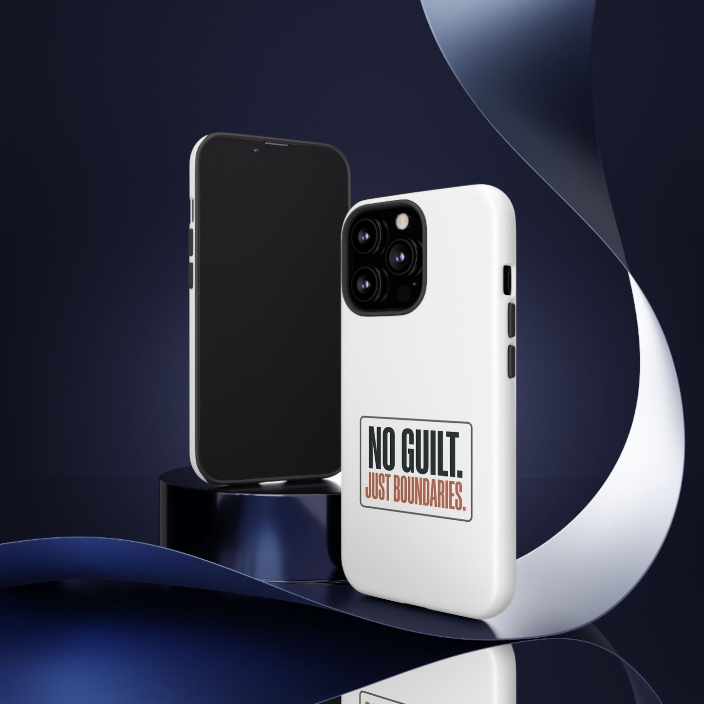 Phone Case — “No Guilt. Just Boundaries.” Motivational Protective Case