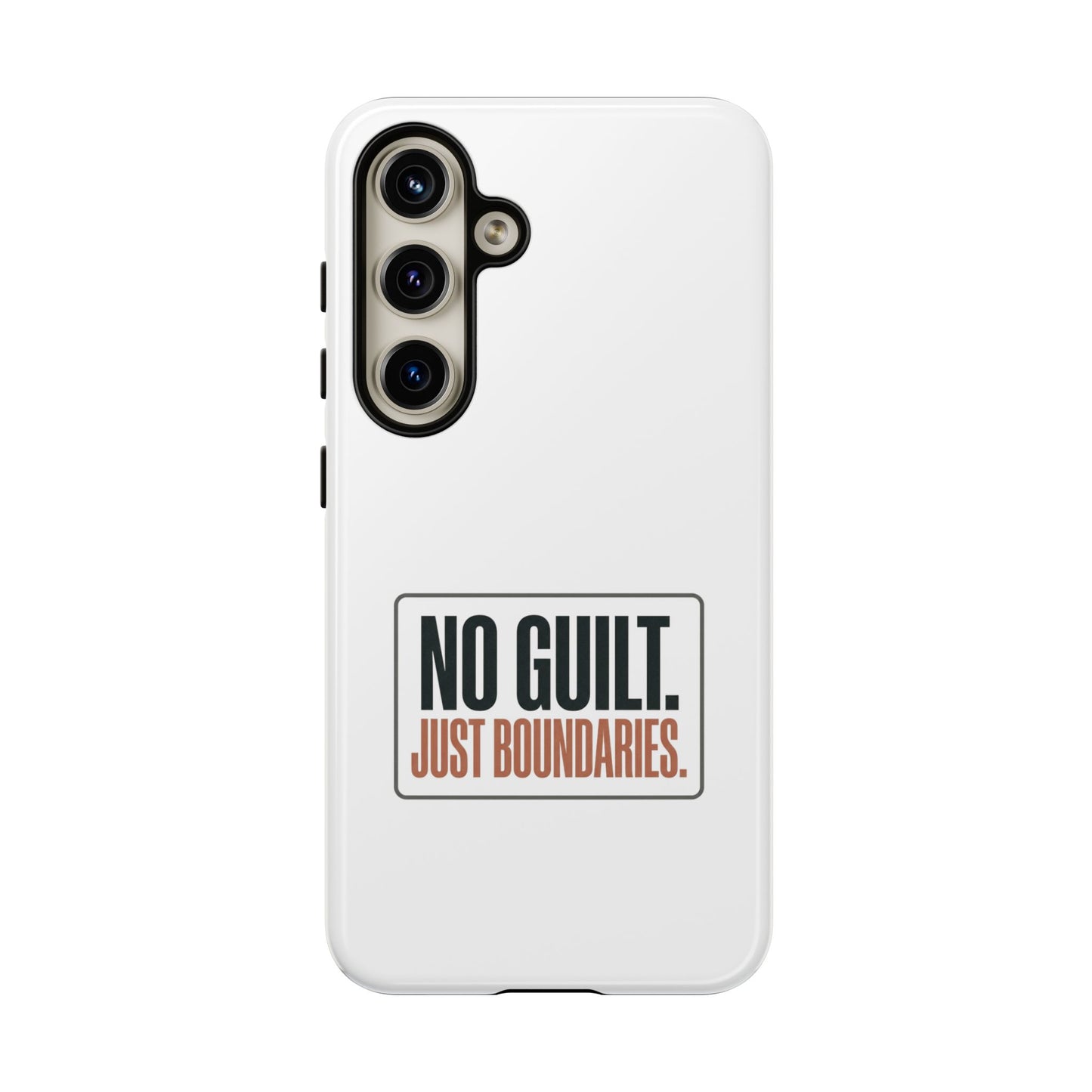 Phone Case — “No Guilt. Just Boundaries.” Motivational Protective Case