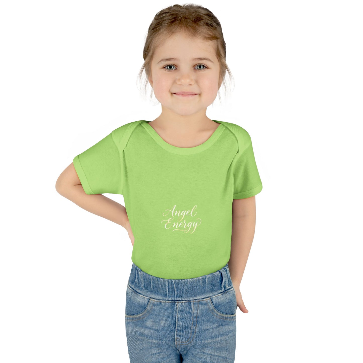 Infant Bodysuit - 'Angel Energy' Cute Baby Onesie (Newborn to 24M)