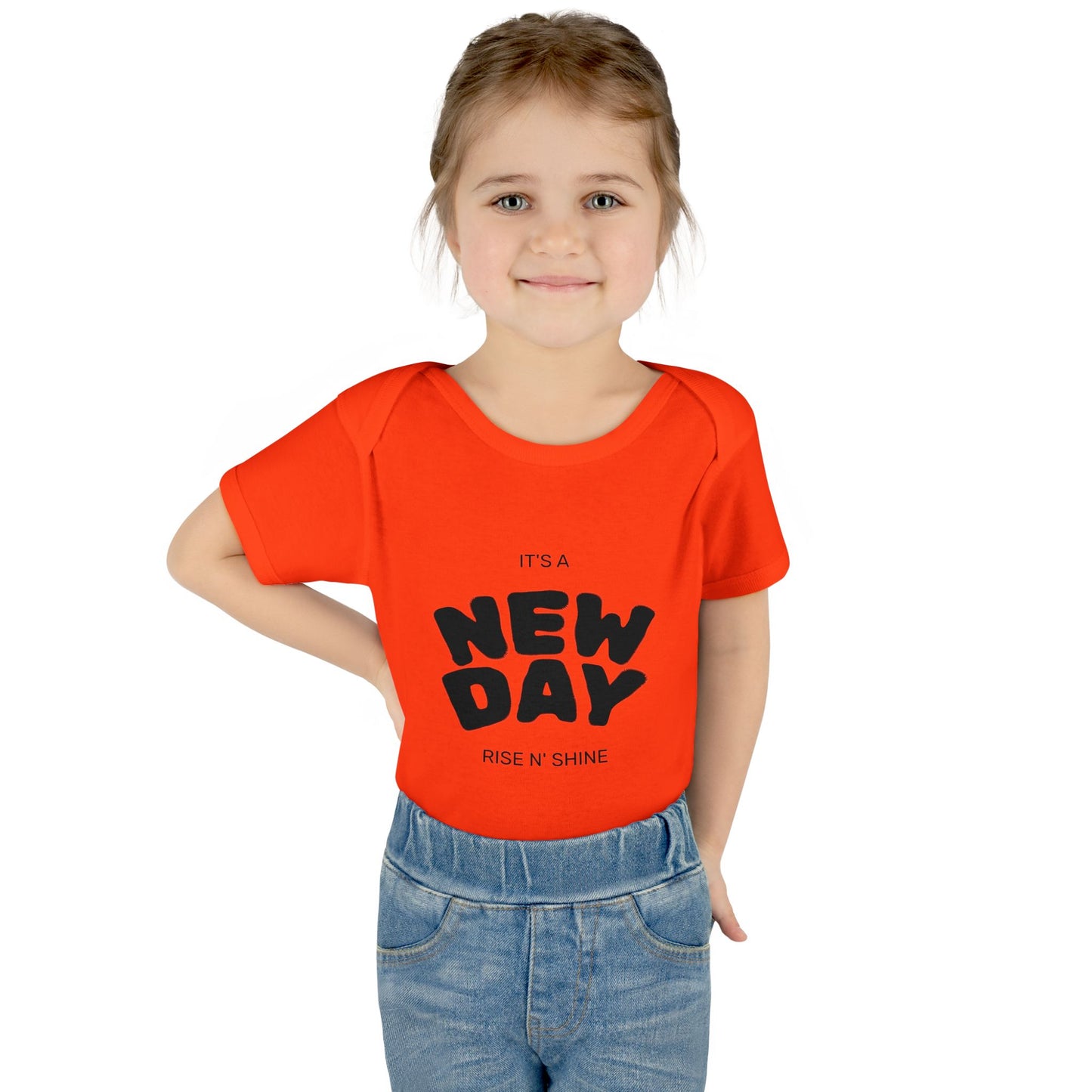 Infant Bodysuit "It's a New Day — Rise N' Shine" Baby Onesie