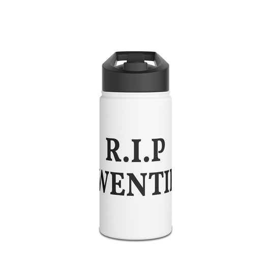 R.I.P. Twenties 30th Birthday Stainless Steel Water Bottle — Funny Gag Gift