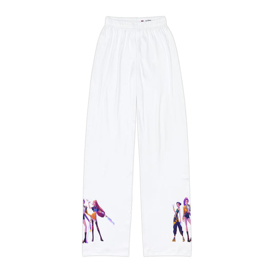 Kids Lounge Pants — Colorful Dance Characters AOP Printed Kids' Loungewear