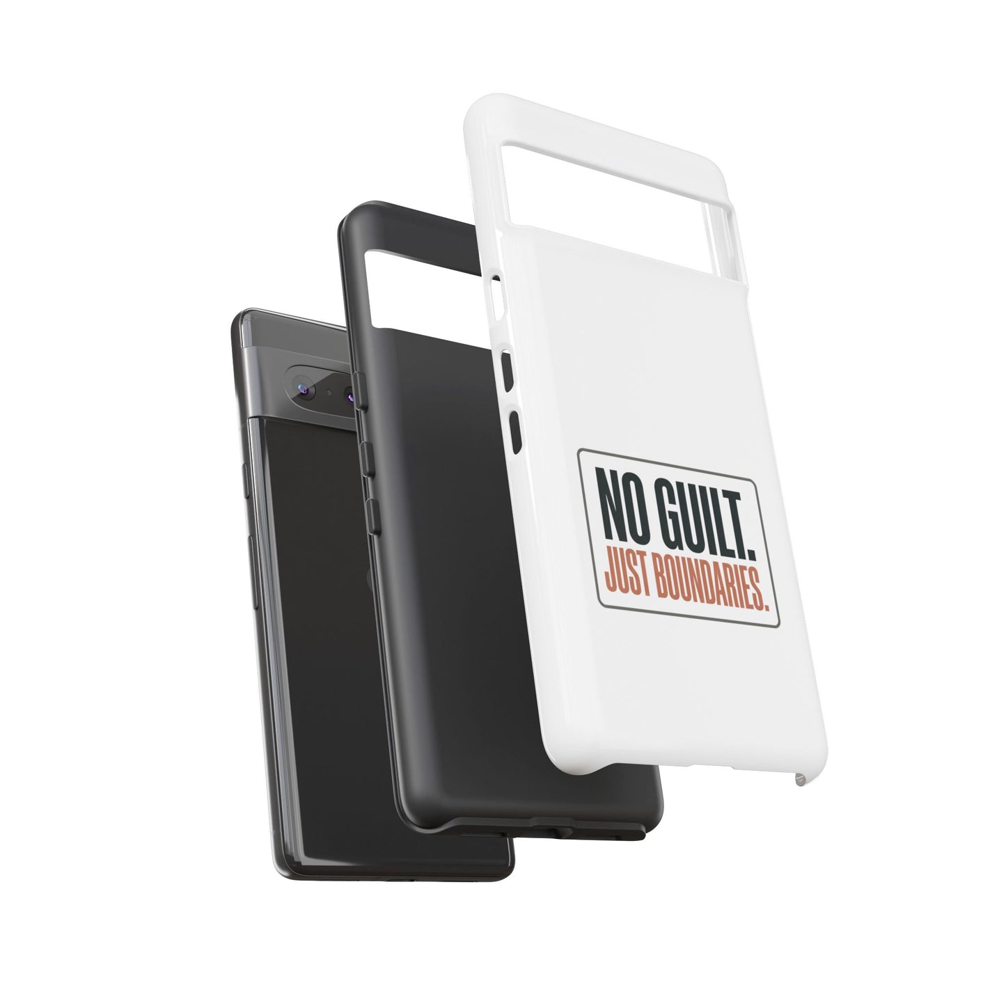 Phone Case — “No Guilt. Just Boundaries.” Motivational Protective Case