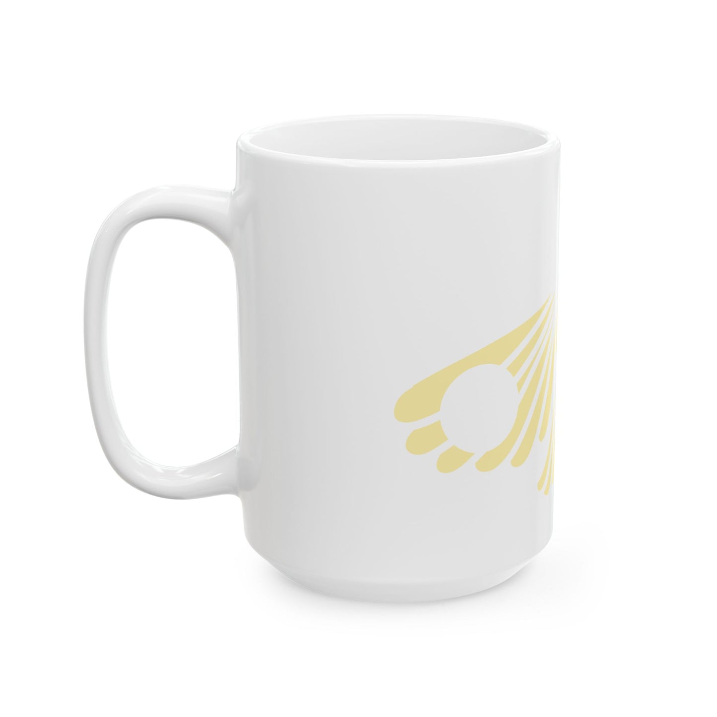 Moth & Crescent Ceramic Mug – Caneca de Cerâmica com Mariposa e Lua Crescente
