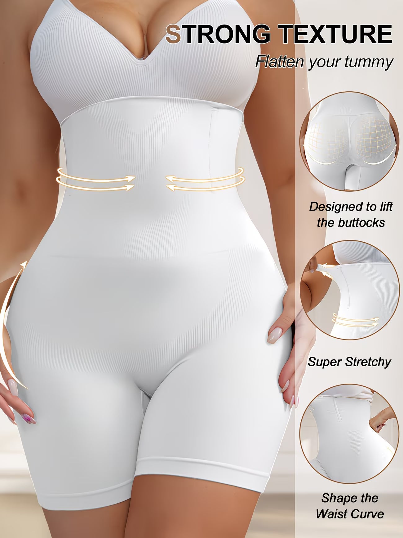 CurveLift™ Plus Size Waist Cincher Shaping Leggings | Tummy Control & Hip Lift Sculpt Pants