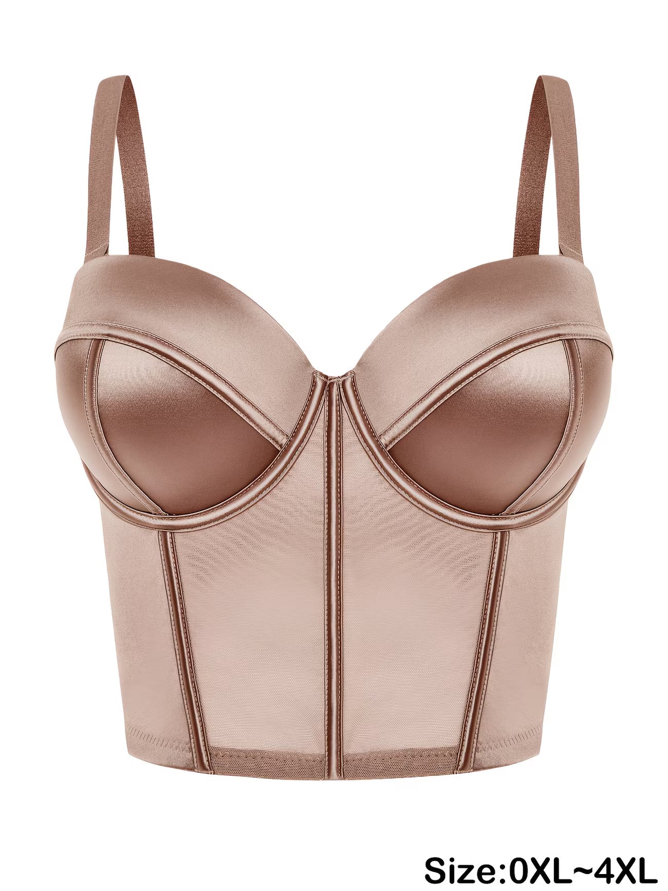 CurveLuxe™ Plus Size Strapless Shaping Bodysuit | Seamless Satin Nude-Feel Body Shaper for Women