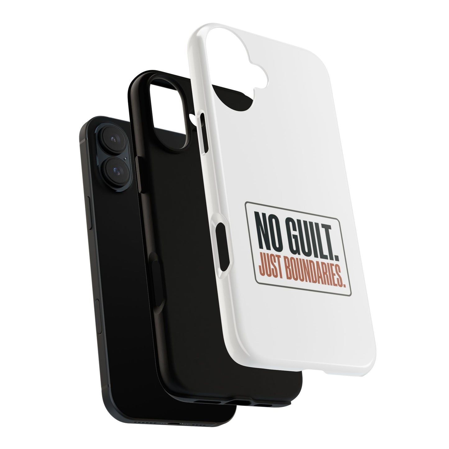 Phone Case — “No Guilt. Just Boundaries.” Motivational Protective Case