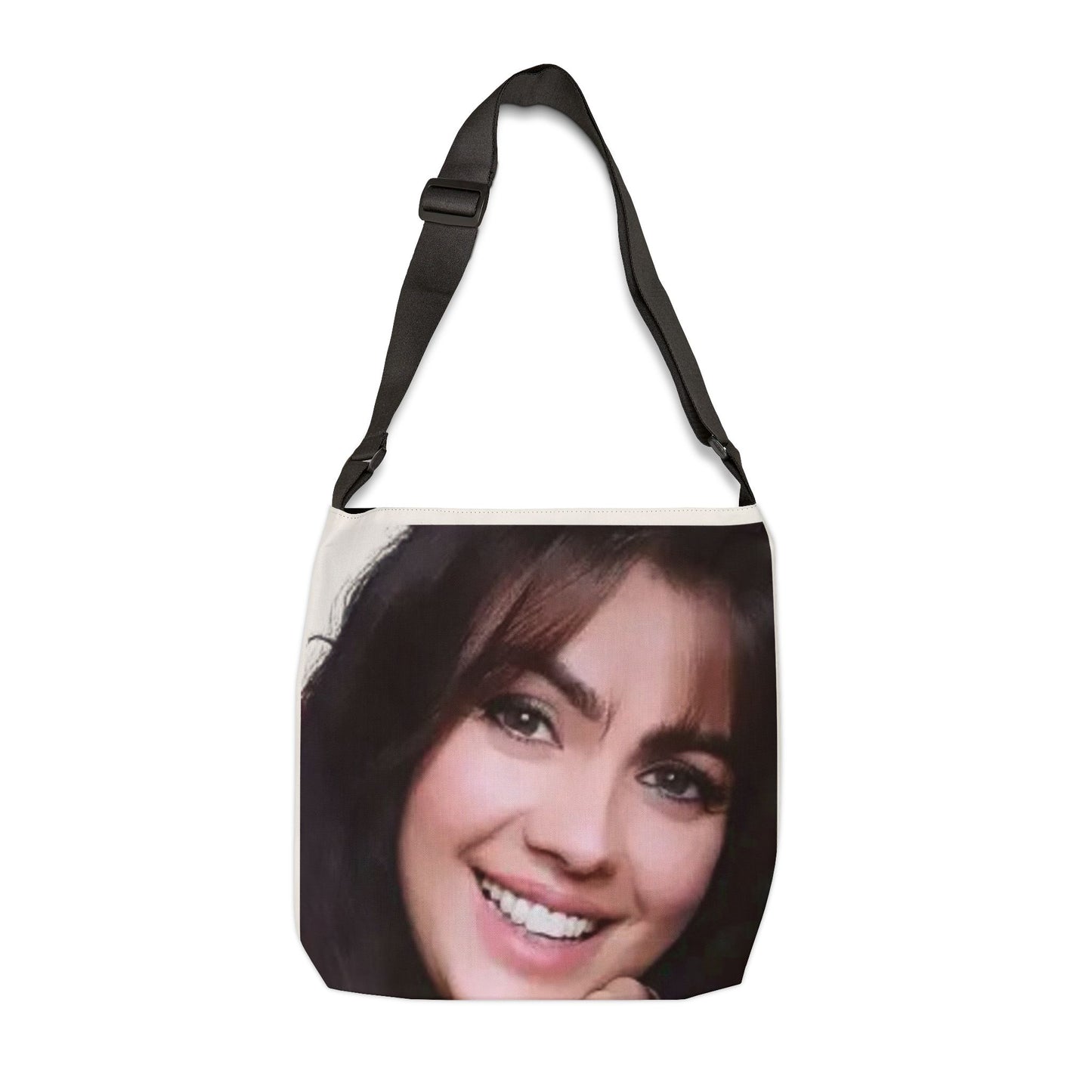 Bolsa Tote Ajustável Personalizada — Foto + Versículo “Porque Deus…” | João 3:16