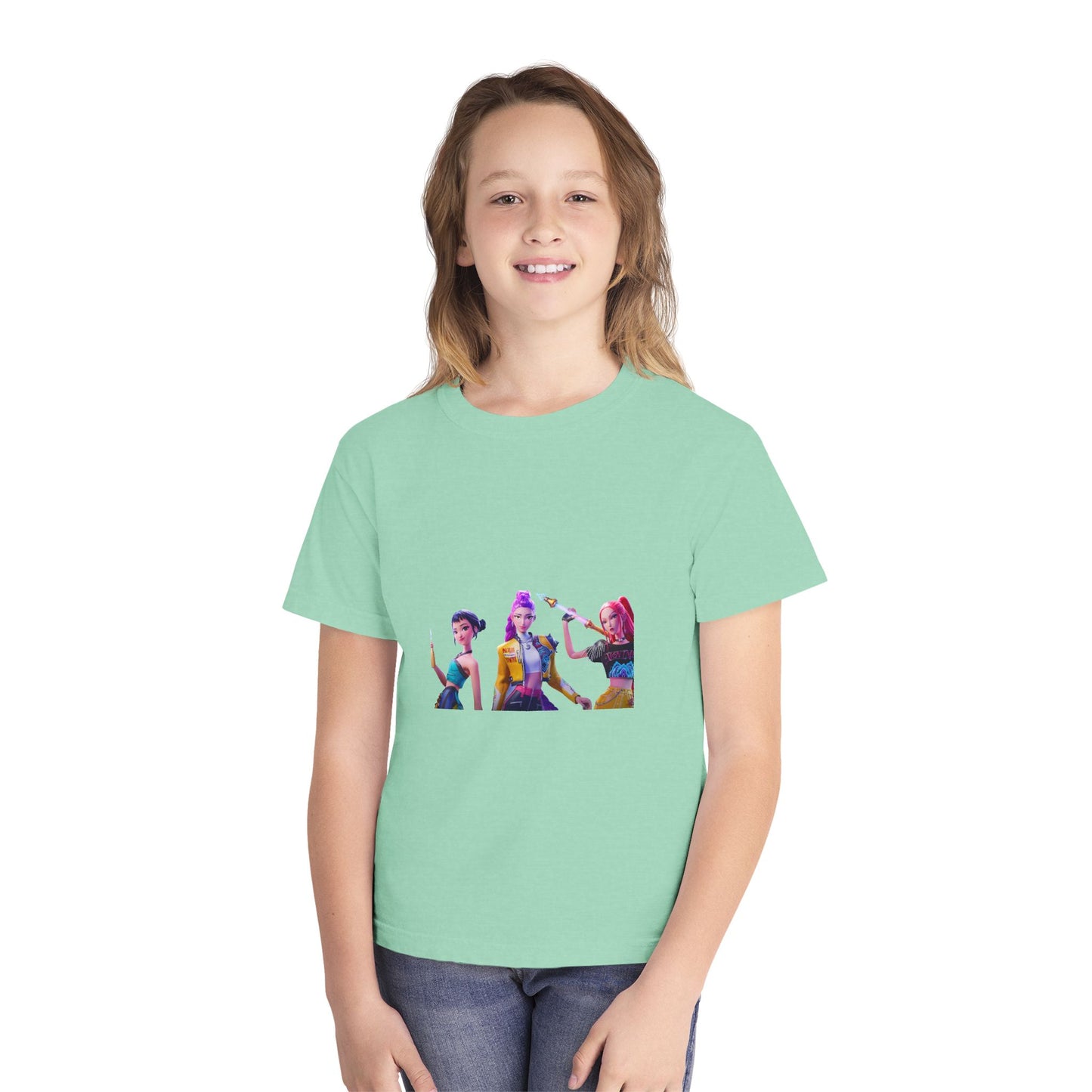 Youth Tee — Colorful Pop Trio Graphic Shirt