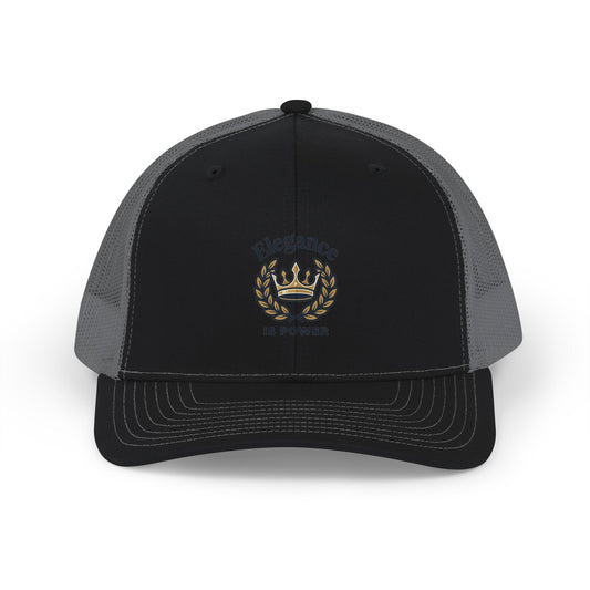 Elegance Is Power Snapback Trucker Cap