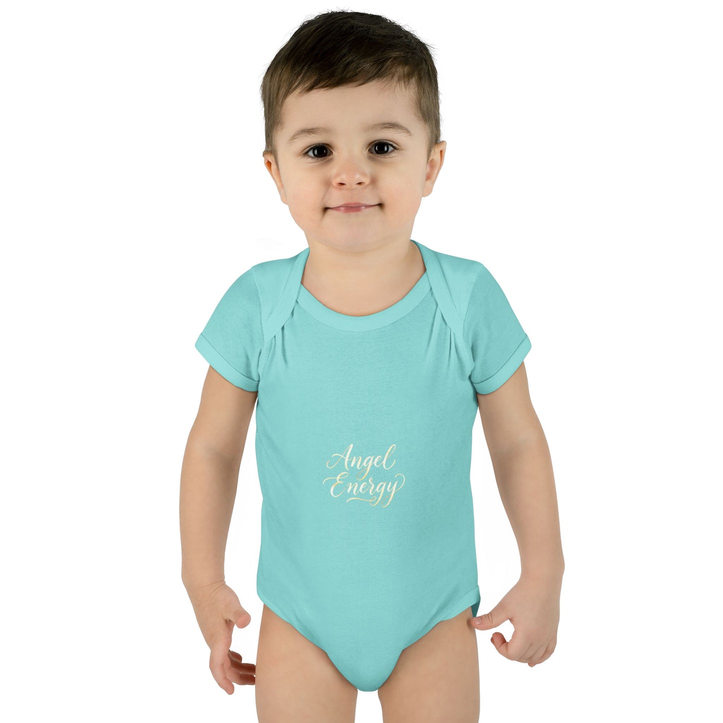 Infant Bodysuit - 'Angel Energy' Cute Baby Onesie (Newborn to 24M)