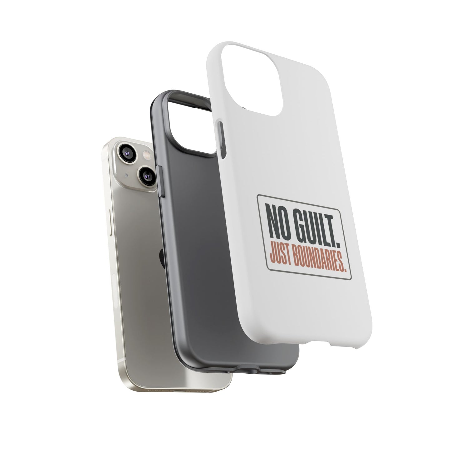 Phone Case — “No Guilt. Just Boundaries.” Motivational Protective Case
