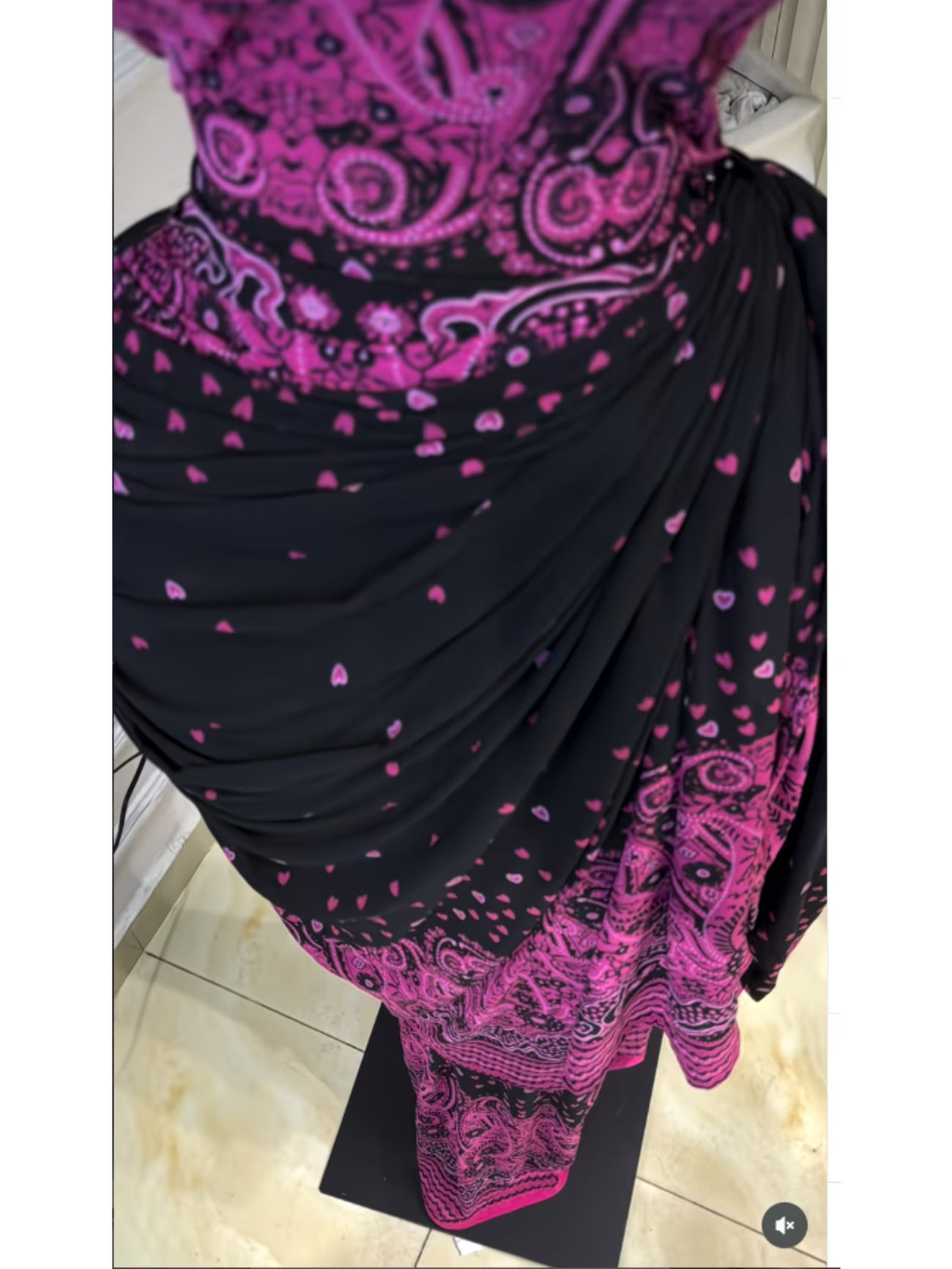 PaisleyMuse™ Ruched Waist Maxi Dress | Paisley Print Long Sleeve Wrap Dress for Women