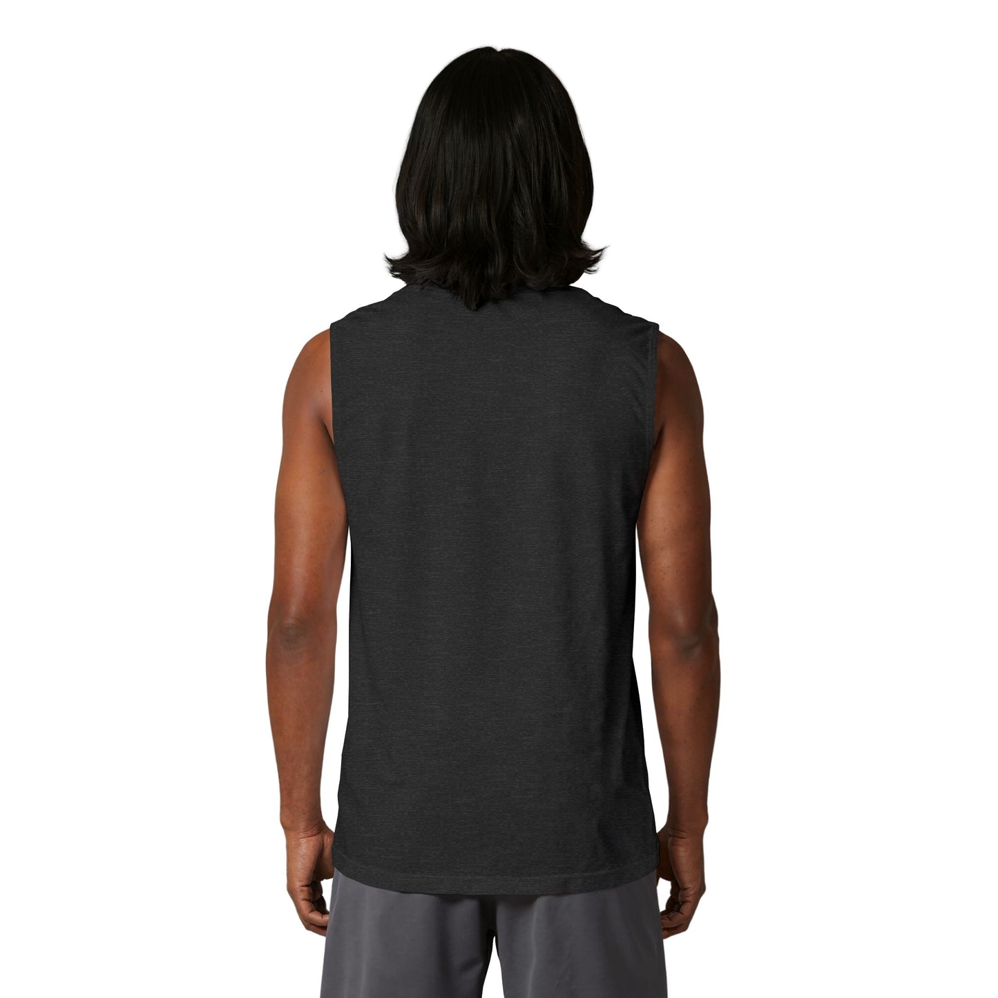 Palm Sunset Muscle Tank — Retro Beach Graphic Tank Top