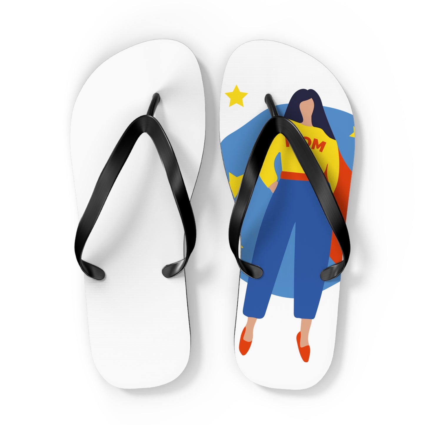 Supermom Graphic Flip Flops – Women’s Casual Summer Sandals