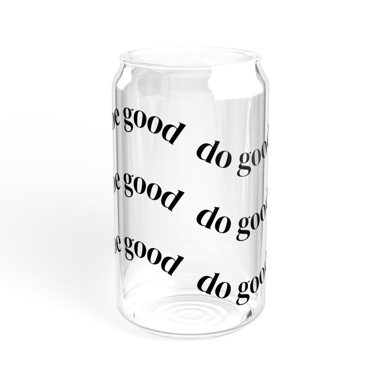 16oz Sipper Glass — Clear Drinkware Tumbler