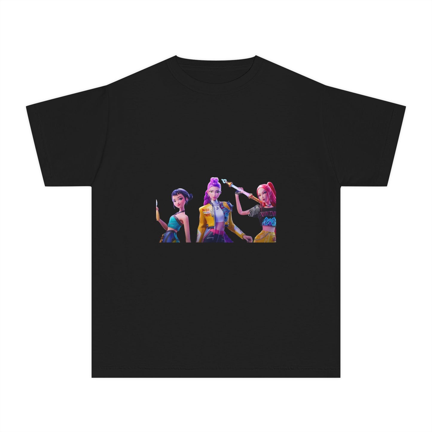 Youth Tee — Colorful Pop Trio Graphic Shirt