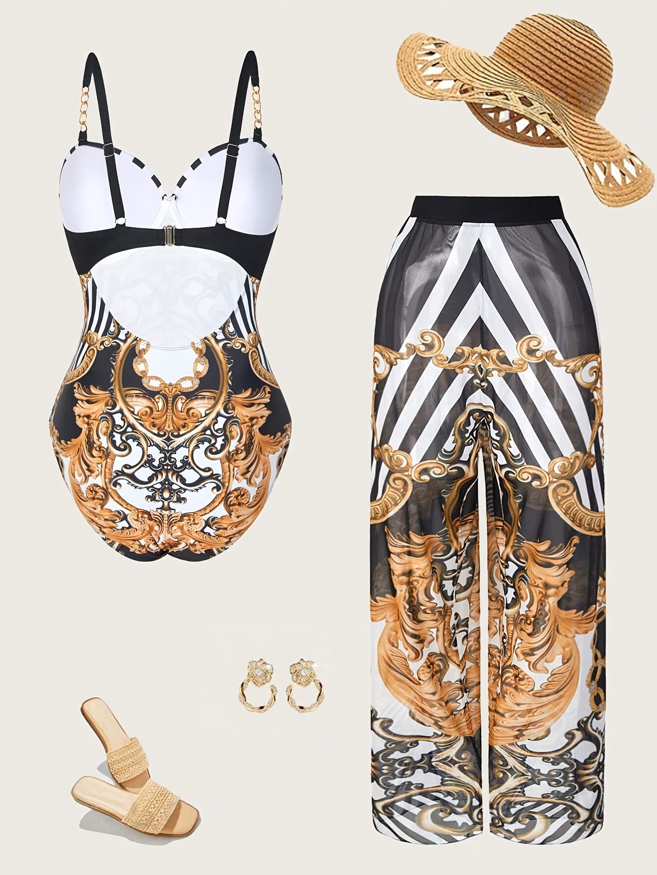 SunKissed Bloom 2-Piece Floral Sunwear Set