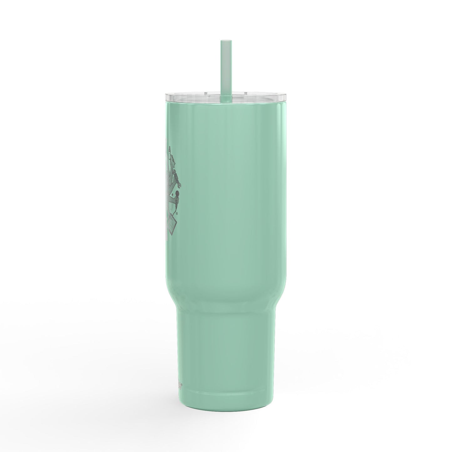 40oz Engraved Insulated Tumbler - Multi-Tasking Woman Design - Copo Térmico de 40oz Gravado – Design "Mulher Multitarefa"