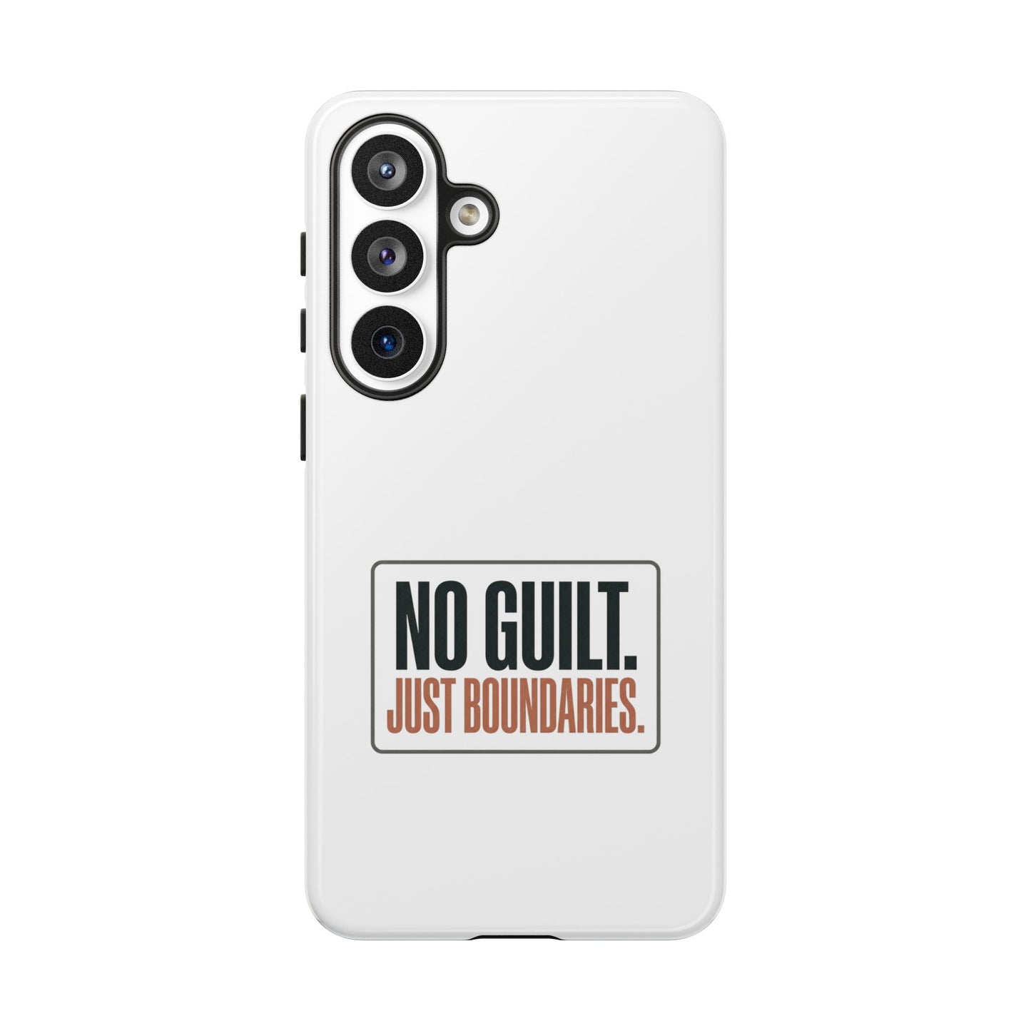 Phone Case — “No Guilt. Just Boundaries.” Motivational Protective Case