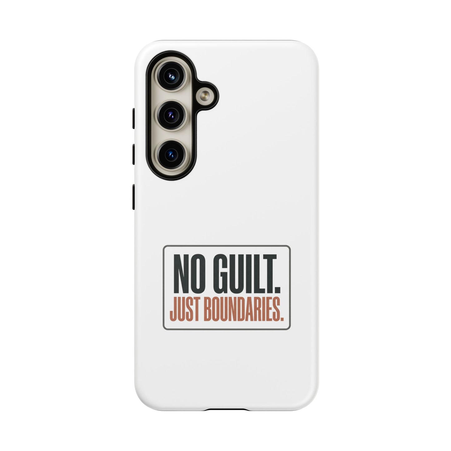 Phone Case — “No Guilt. Just Boundaries.” Motivational Protective Case